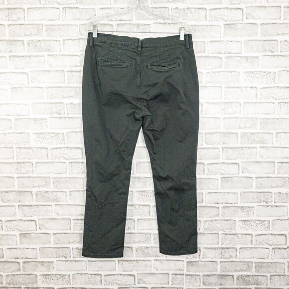 Frame Denim Size 28 Le Beau Chino Pants Washed Black/gray - Picture 3 of 8